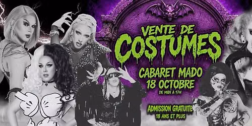 Vente de costumes - Cabaret Mado