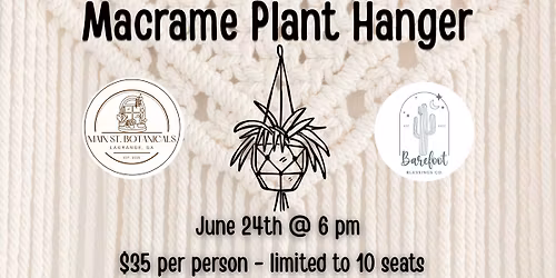 Macram\u00e9 Plant Hanger Workshop
