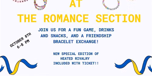 Heated Rivalry Game Night and Friendship Bracelet Exchange