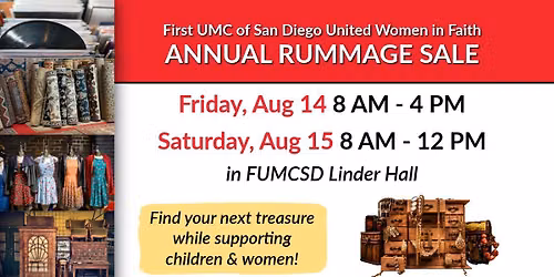 Annual Rummage Sale at First United Methodist Church of San Diego