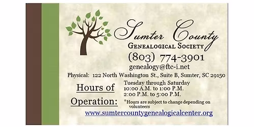 SCGS May 2026 Membership Meeting 