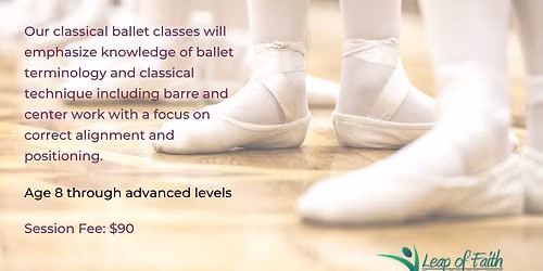 Beginning\/Intermediate Classical Ballet - 5 Week Session