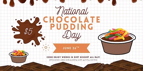 National Chocolate Pudding Day Celebration