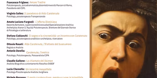 Aldo Carotenuto: Convegno L'ultima Medusa. Vent'anni dalla scomparsa di Aldo Carotenuto.