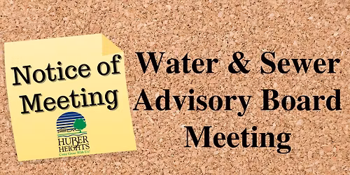 Water & Sewer Advisory Board Meeting