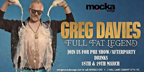 Greg Davies Pre Show and Afterparty Drinks