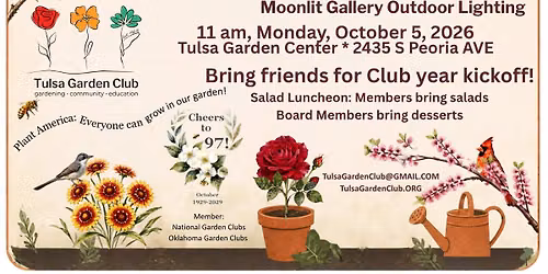 Club Meeting and Lunch* - Grow Oklahoma: Accentuating Your Yard and Garden With Lighting