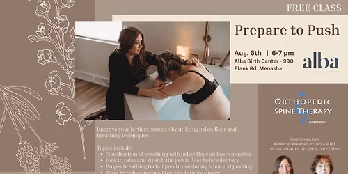 FREE Prepare to Push Class at Alba Birth Center