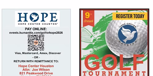 Hope Center Houston's 9th Annual Golf Tournament