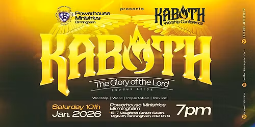 Kaboth Worship Conference 2026 \u2013 The Glory of the Lord (Exodus 40:34)