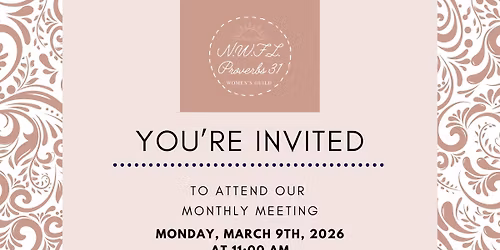 Volunteer Meeting | Proverbs 31 Women\u2019s Guild