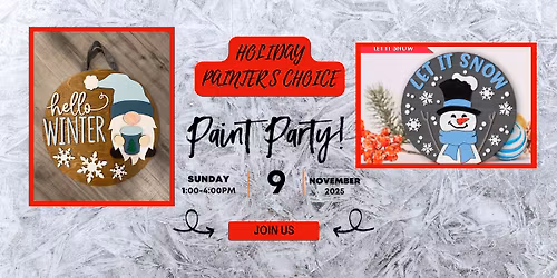 Holiday Painters Choice Paint Party