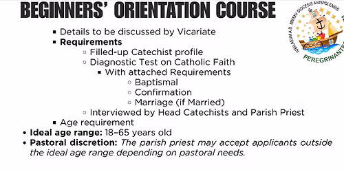 Beginner's Orientation Course