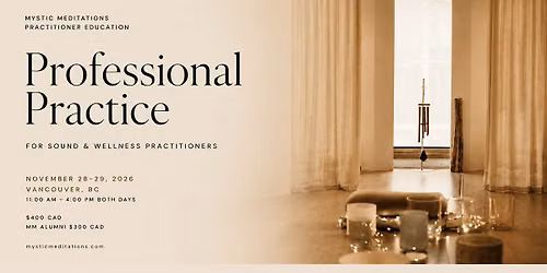 Sound Practitioner Training: Professional Practice
