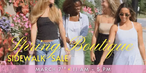Spring Boutique Sidewalk Sale