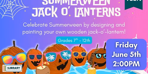 Teen Craft: Summerween Wooden Jack o' Lanterns