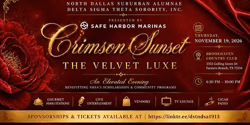 Crimson Sunset: The Velvet Luxe