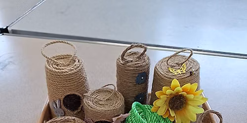 Upcycling pots with string