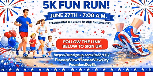 Pleasant View Founders Day 5k Fun Run!! 