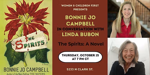 Book Event: The Spirits by Bonnie Jo Campbell