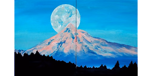 Moonlit Mountain Glow - Paint and Sip in Indianapolis | Classpop!\u2122