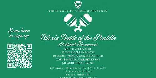 FBC Biloxi Fundraiser: Battle of the Paddle