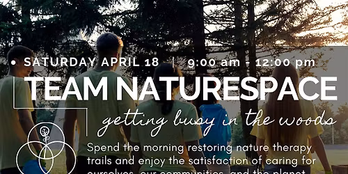 Volunteer in the Forest \u2013 Earth Care for Earth Day \u2013 Team Naturespace