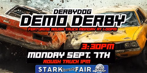 Demolition Derby & Rough Truck Show at the Stark County Fair