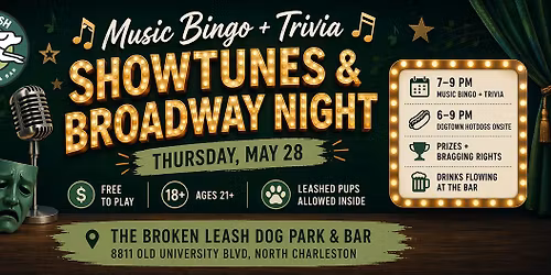 \ud83c\udfad\ud83c\udfb6 Music Bingo + Trivia: Showtunes & Broadway Night \ud83c\udfb6\ud83c\udfad 
