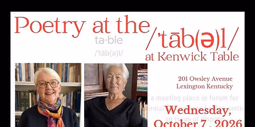 Poetry at the Table 