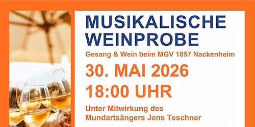 Musikalische Weinprobe des MGV 1857 Nackenheim