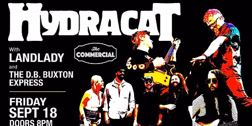 HYDRACAT WITH LANDLADY AND THE D.B. BUXTON EXPRESS