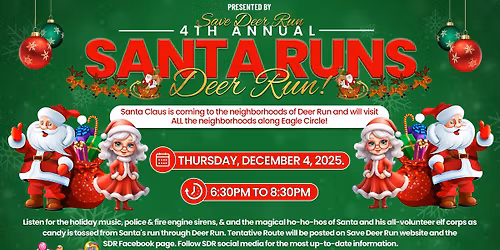 Santa Runs Deer Run