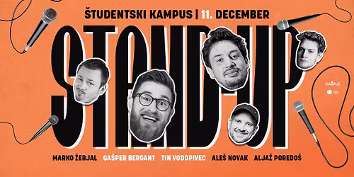 Vse\u0161tudentski bo\u017ei\u010dni stand-up \/\/ 11. december \/\/ @\u0160tudentski kampus