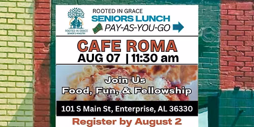 Rooted in Grace Seniors Lunch at Cafe Roma