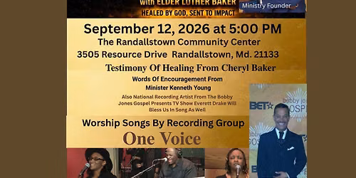 NEW DATE FOR Healed To Serve Worship Service