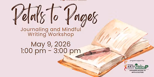 Petals to Pages Journal Writing Workshop at Shinzen Garden