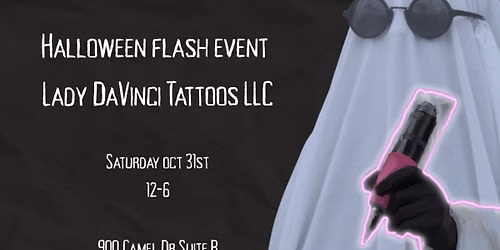 Halloween Boo + Tattoo Flash Event