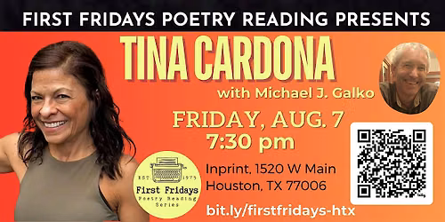 First Fridays Poetry Reading Series  & Open Mic w\/ Tina Cardona