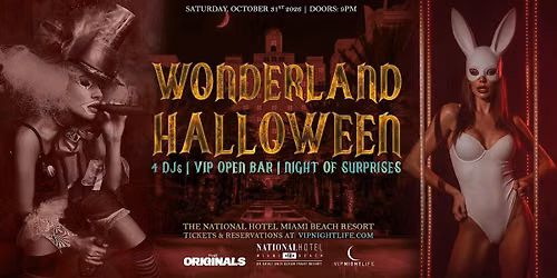 Wonderland Halloween Party | at National Miami Beach Hotel
