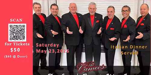 Cameos Concert and Italian Dinner