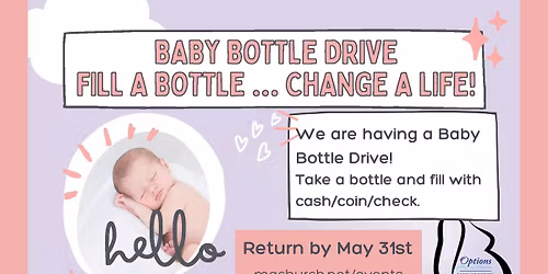 Options for Women Baby Bottle Drive