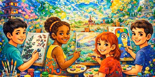 Global Painting Styles, Middle School Students