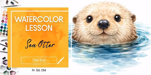 Sea Otter \u2013 2.5 Hr Watercolor Lesson (Ages 12+)