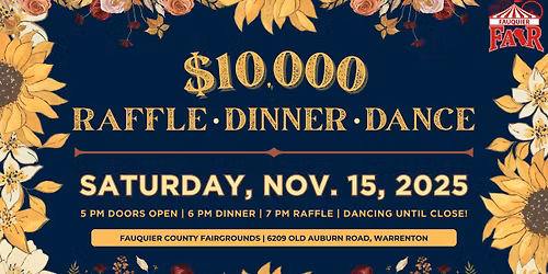$10,000 Raffle, Dinner & Dance