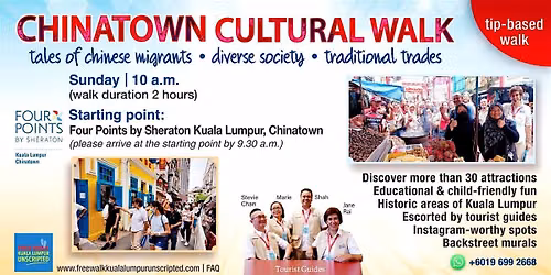 Chinatown Cultural Walk in Kuala Lumpur (tip-based)-Sunday session