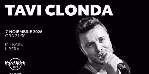 Concert Tavi Clonda Band I 7 noiembrie I Intrare liber\u0103