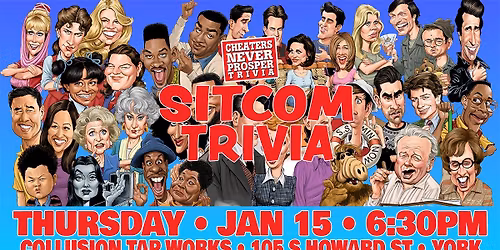 TV Sitcom Trivia at Collusion Tap Works - York
