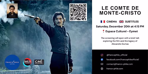Le Comte de Monte-Cristo \u2013 Screening (French with English Subtitles)