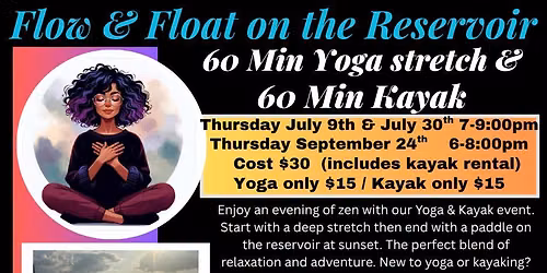 Flow & Float Sunset yoga and kayak event